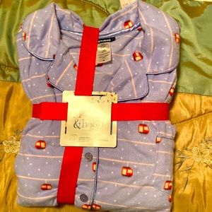 Basic Editions Women’s 2 Piece Polyester Pajamas